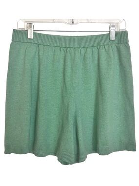 j Crew Green High Waisted Cotton Cashmere Sweater Knit Short Small